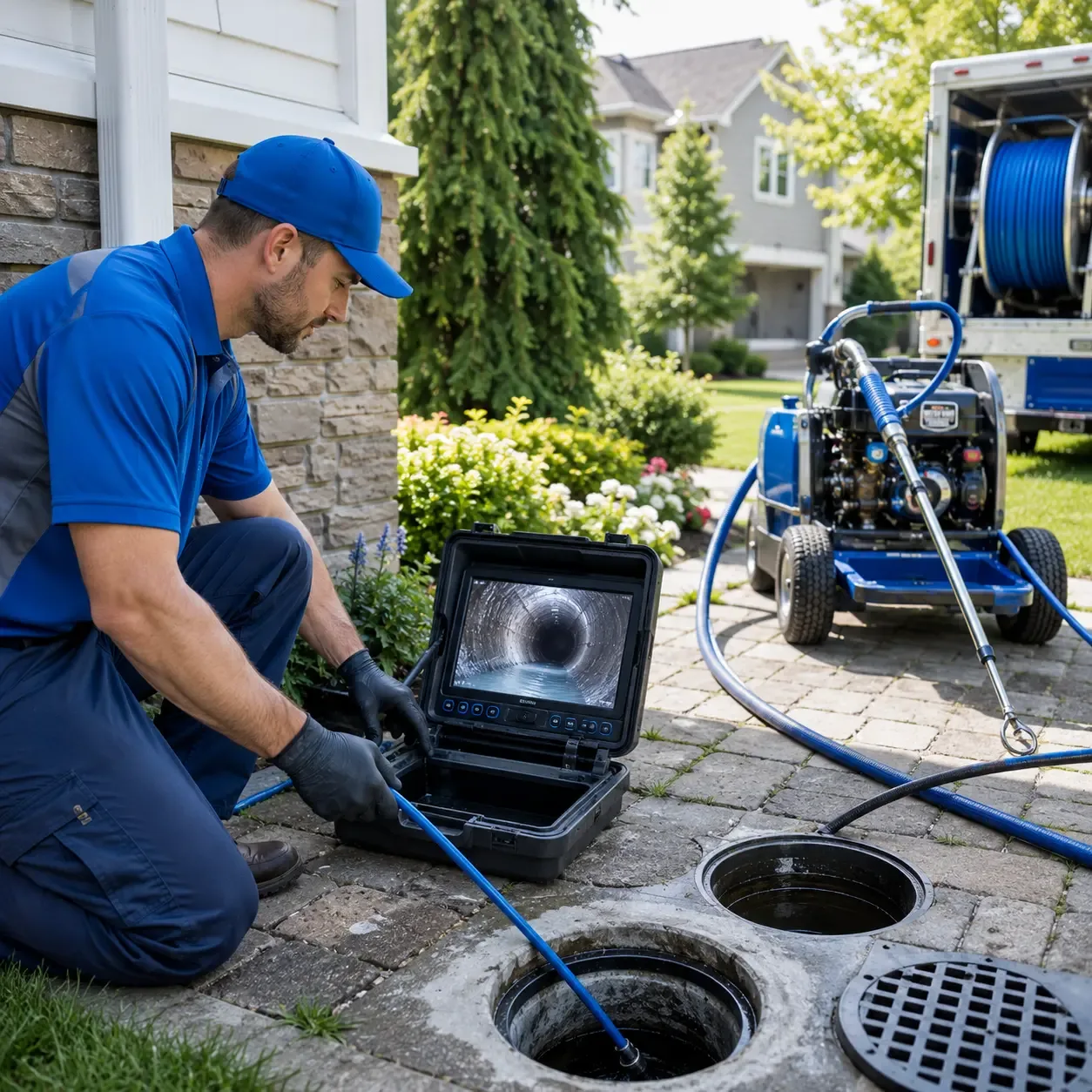 Outdoor drain cleaning professionals serving Carter Lake, IA