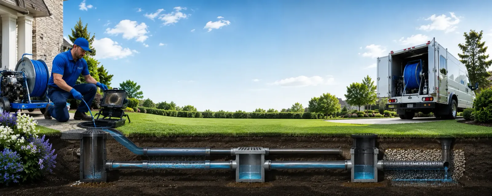Outdoor drain cleaning information for Carter Lake, IA